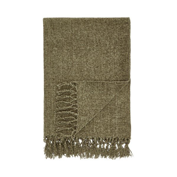 Pătură kaki din janilie 130x170 cm Wilson – Catherine Lansfield