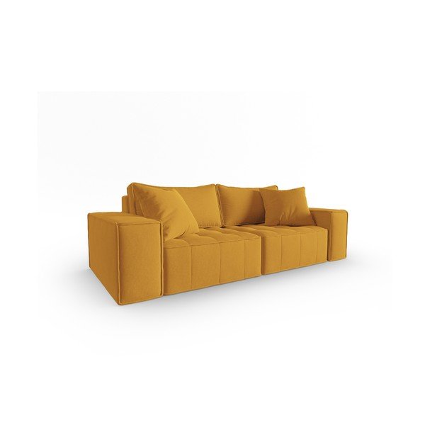 Canapea galbenă 212 cm Mike – Micadoni Home-image-2