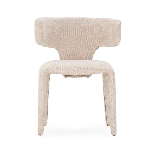 Scaun de living bej tapițat Maca – MOME-image-1