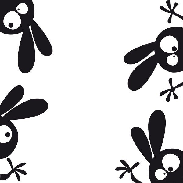 Autocolant Fanastick Funny Rabbits-image-1