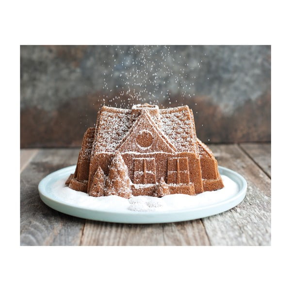 Formă de copt Nordic Ware Gingerbread House 2,1 l, argintiu-image-2