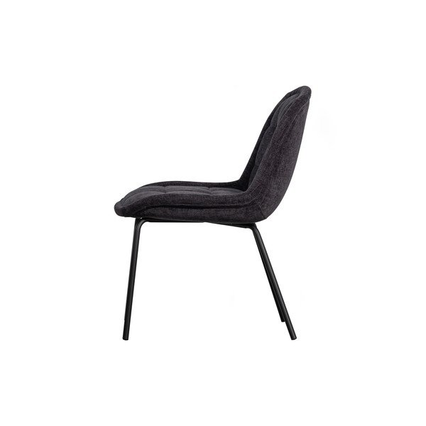 Scaune de dining gri-închis din catifea 2 buc.  Crate – BePureHome-image-2