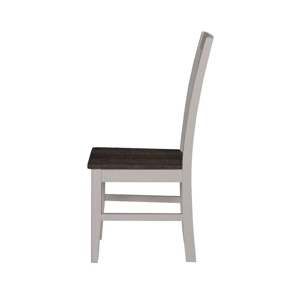 Scaun de dining din lemn de pin Rowico Nottingham, alb-image-2