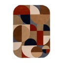 Covor în nuanțe teracotă, țesut manual din lână 160x230 cm Mia Arch – Flair Rugs