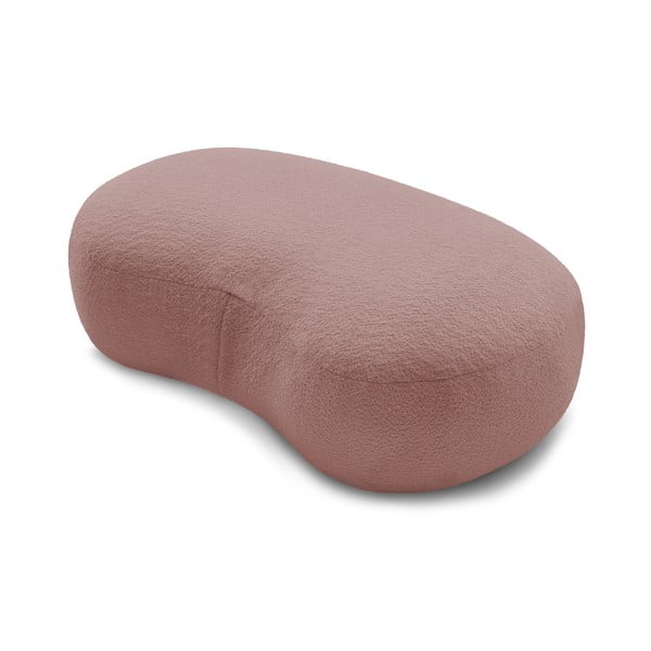 Puf din stofă bouclé roz Saint-Germain – Bobochic Paris-image-4