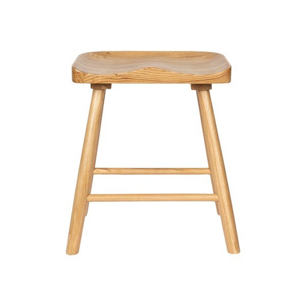 Scaun tip taburet în culoare naturală din lemn de stejar Vander – White Label