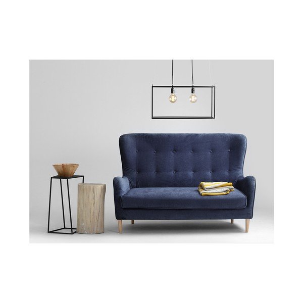 Canapea cu 2 locuri Custom Form Cozyboy, albastru închis-image-3