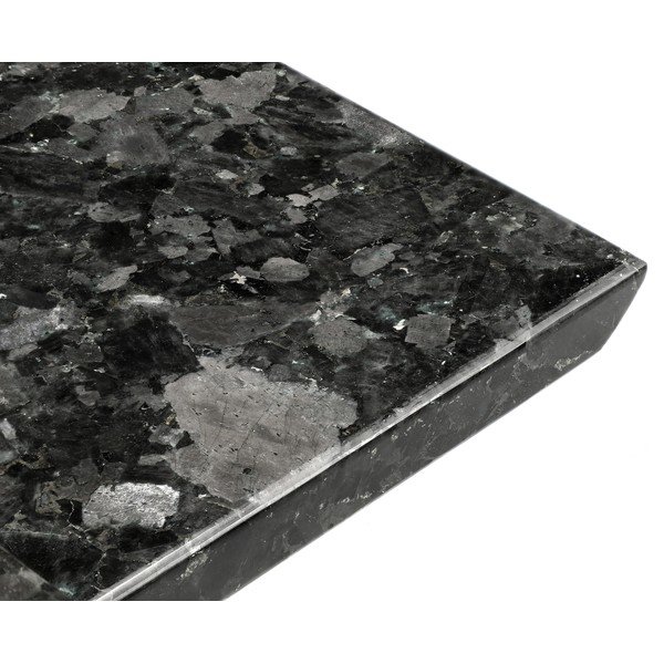 Platou servire din granit RGE Black Crystal, 20 x 35 cm, negru-image-1