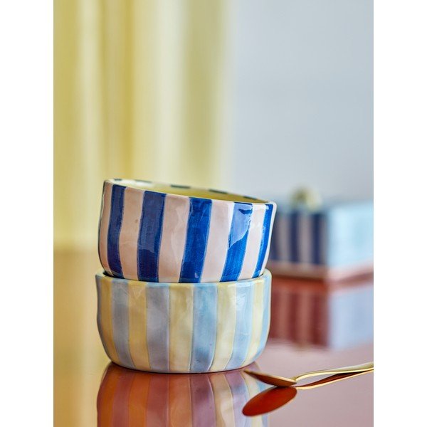 Boluri mici galbene/albastre 4 buc. din ceramică 300 ml Phoenix – Bloomingville-image-1