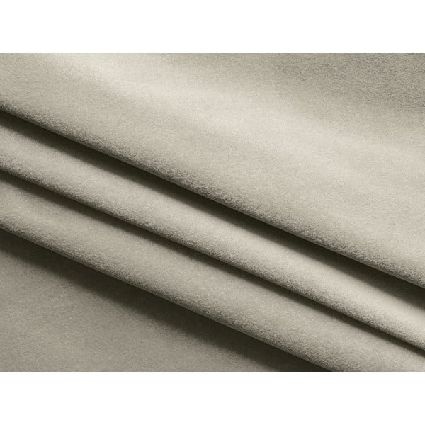 Taburet bej cu tapițerie din catifea Kapua – Makamii-image-3