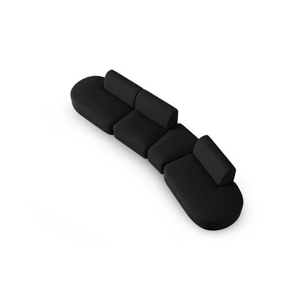 Canapea neagră 412 cm Shane – Micadoni Home-image-2