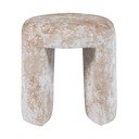 Scaun tip taburet bej tapițat Charlie – WOOOD