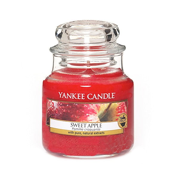 Lumânare parfumată Yankee Candle Sweet Apple, timp de ardere 25 - 40 ore