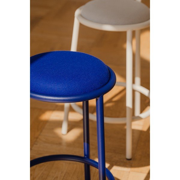 Scaun de bar albastru din metal (înălțime șezut 68 cm) Hogo – noo.ma-image-2