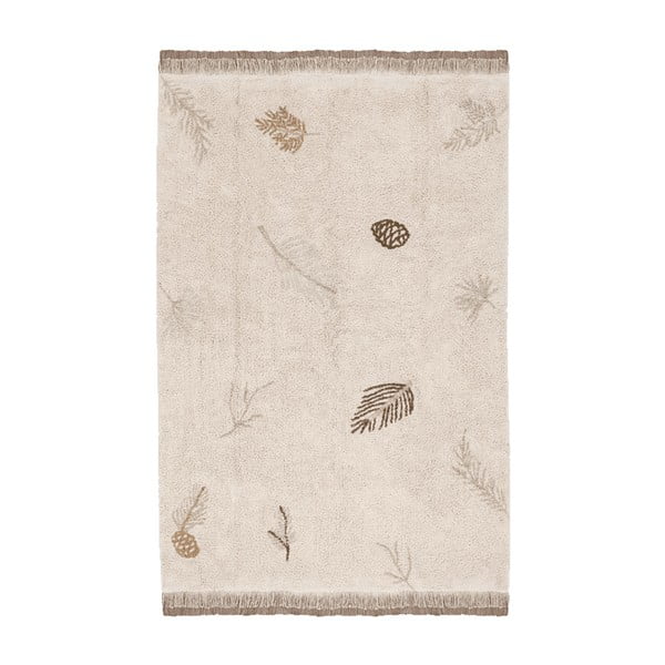 Covor pentru copii crem lavabil/țesut manual din bumbac 170x240 cm Pine Forest – Lorena Canals