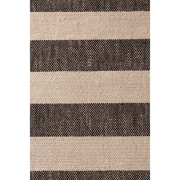 Covor tip traversă negru/crem țesut manual din iută 80x200 cm Playa – Hanse Home-image-4
