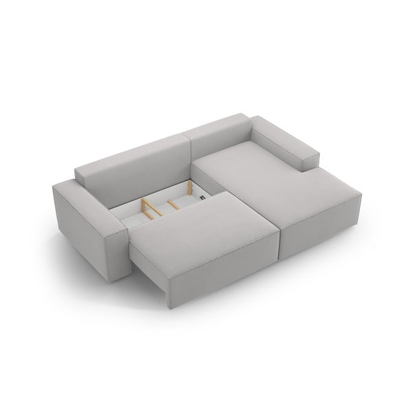 Colțar gri deschis extensibil (cu colț pe partea dreaptă) Jodie – Micadoni Home-image-4