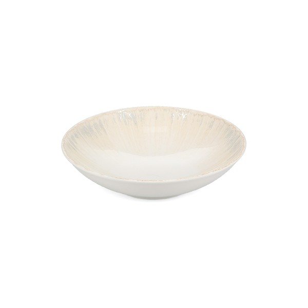 Farfurie gri deschis adâncă din porțelan ø 21 cm Nuance – BonBistro