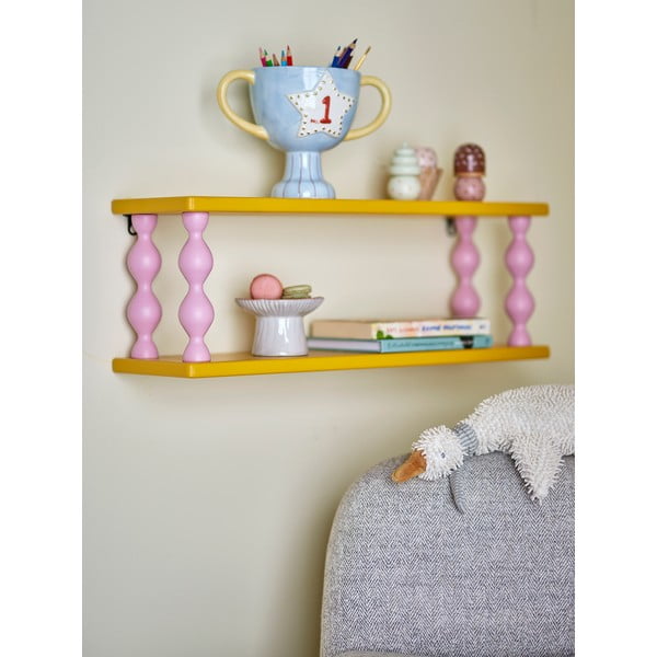 Raft de copii galben etajat 60 cm Bibiola – Bloomingville Mini-image-1