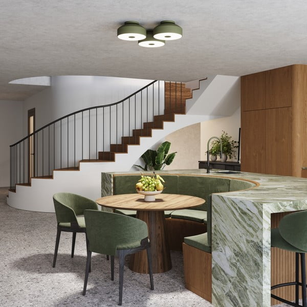 Plafonieră verde Blacko – Sollux-image-3