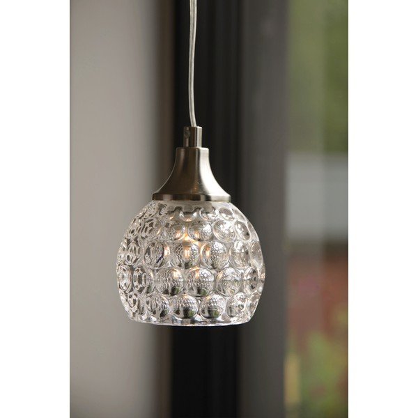 Lustră argintiu-mat din sticlă ø11,5x14,5 cm Clear – Markslöjd-image-1