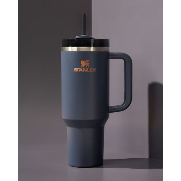 Termos albastru închis cu pai din oțel inoxidabil 1,18 l Quencher H2.0 FlowState Tumbler Twilight – Stanley-image-4