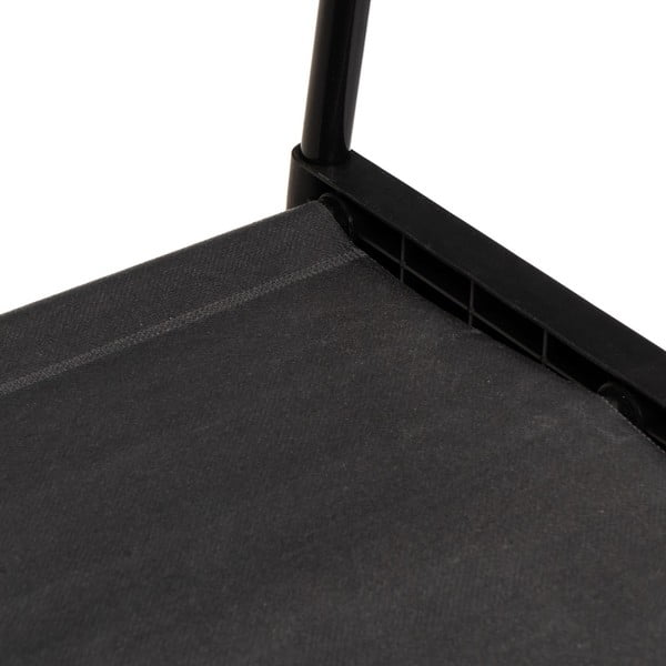 Suport pentru haine negru cu roți din metal 84x43x156 cm – Casa Selección-image-3