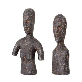 Set 2 statuete din metal Bloomingville Rhea, înălțime 11,5 cm