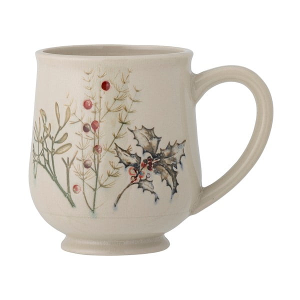 Cană crem din gresie 400 ml Hollie – Bloomingville