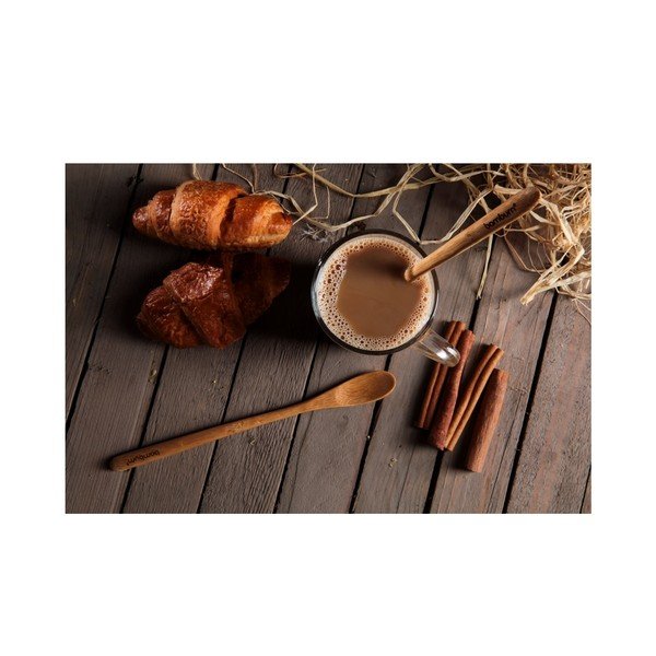Set 2 lingurițe din bambus pentru latté Bambum Legro-image-3