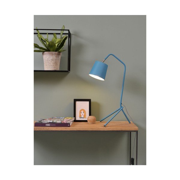 Veioză albastră cu abajur din metal (înălțime 59 cm) Barcelona – it's about RoMi-image-3