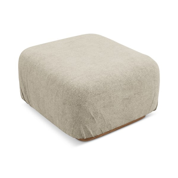 Taburet modular bej cu tapițerie din țesătură bouclé Ailani – Makamii-image-1