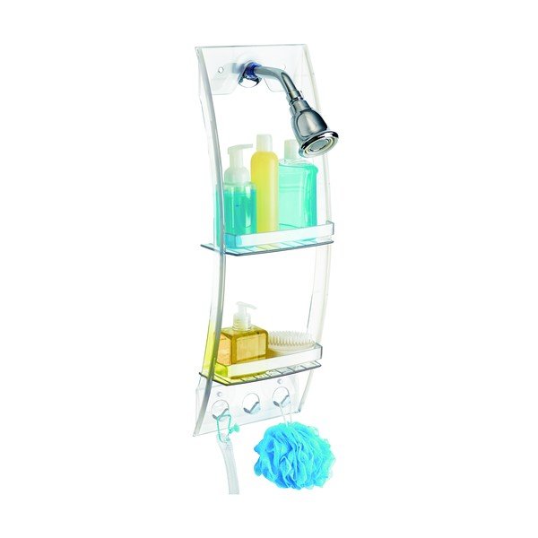 Suport suspendat transparent pentru baie iDesign, 23 x 73 cm-image-4