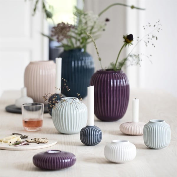 Sfeșnic din porțelan Kähler Design Hammershoi, ⌀ 8 cm, alb-image-3