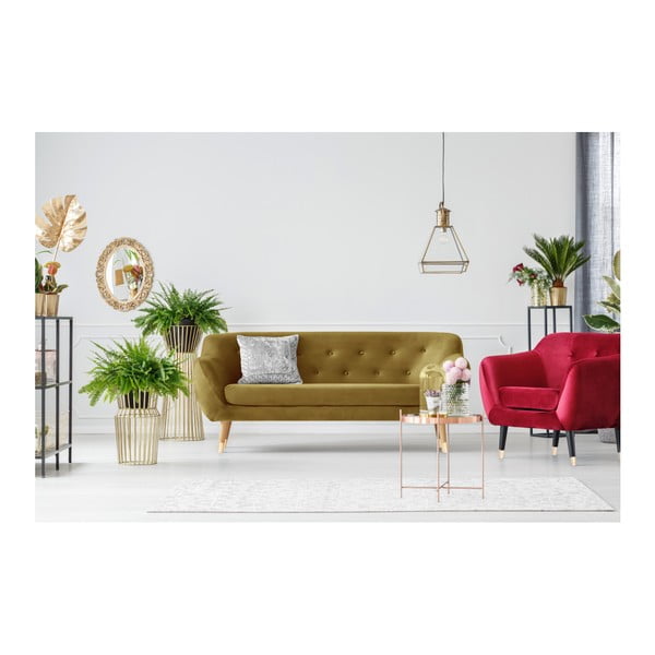 Canapea cu 2 locuri Mazzini Sofas Amelie, auriu-image-4