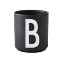 Cană din porțelan Design Letters Alphabet B, 250 ml, negru