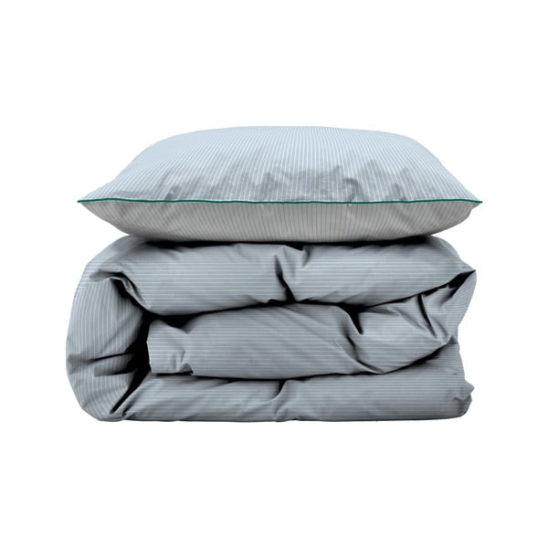 Lenjerie de pat albastră din bumbac organic pentru pat de o persoană/extinsă 140x220 cm Frame – Södahl