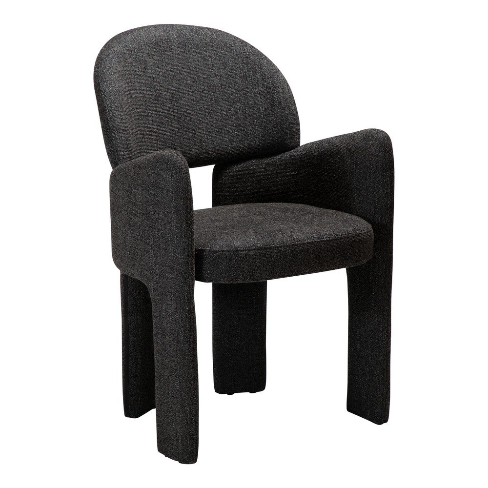 Scaun de living negru cu cotiere Aole – DAN-FORM Denmark