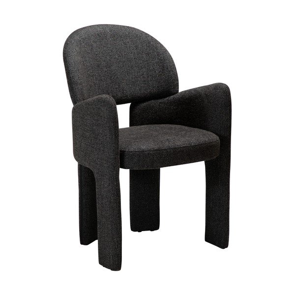 Scaun de living negru cu cotiere Aole – DAN-FORM Denmark