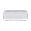 Platou din gresie ceramică Costa Nova Pearl, lungime 30 cm, alb