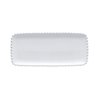 Platou din gresie ceramică Costa Nova Pearl, lungime 30 cm, alb