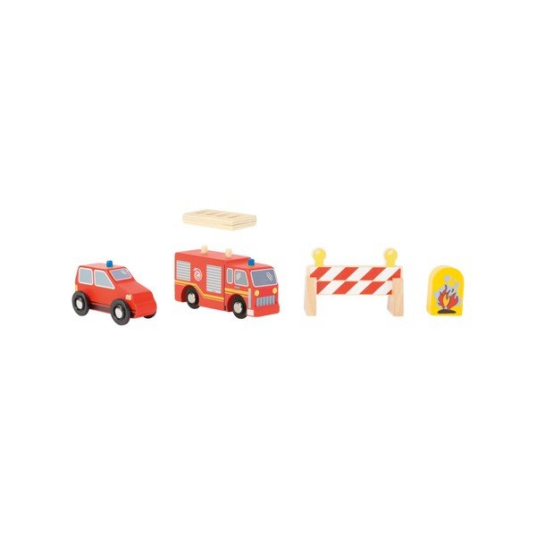 Set stație de pompieri din lemn pentru copii Legler Fire-image-1