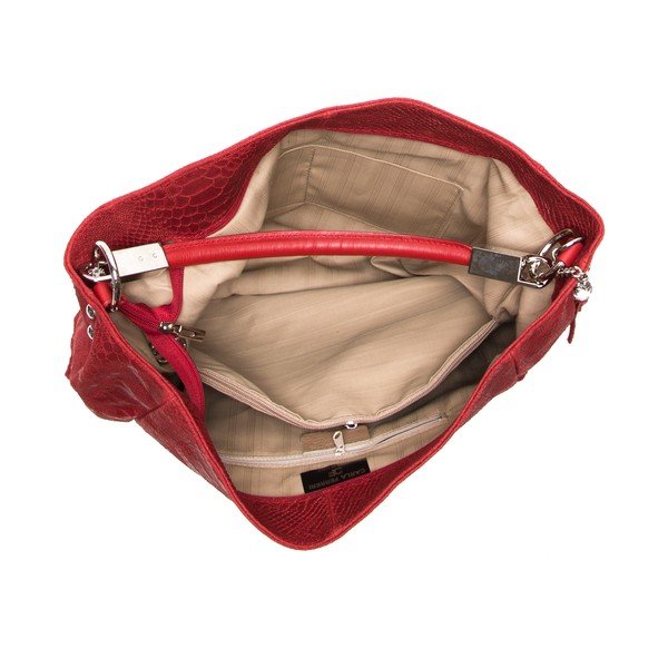 Geantă din piele Isabella Rhea no. 889, roșie-image-3