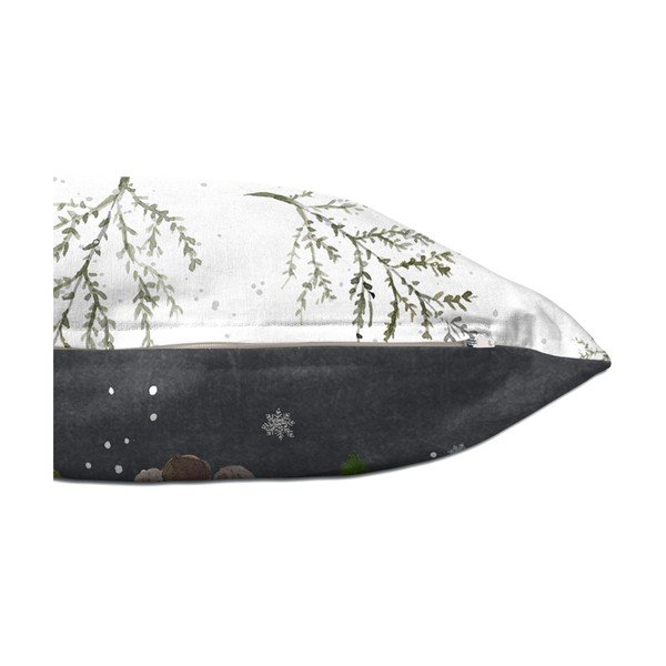 Set 2 fețe de pernă decorative din bumbac Happy Friday Basic Mystical Winter-image-4