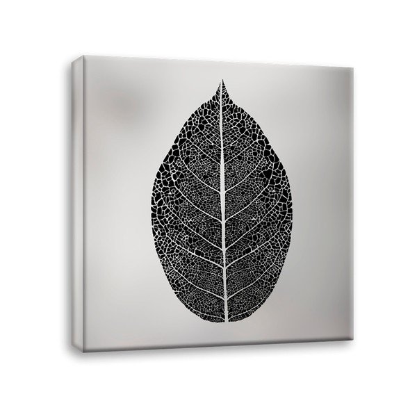 Tablou imprimat pe pânză Styler Silver Leaf, 60 x 60 cm-image-2
