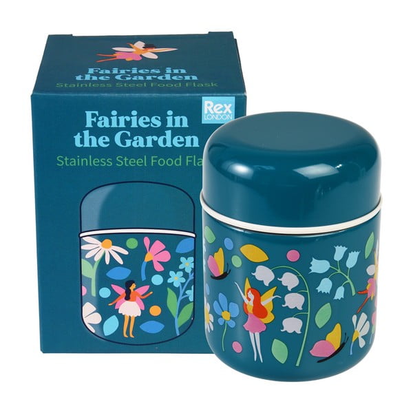 Termos albastru pentru mâncare, pentru copii 280 ml Fairies in the Garden – Rex London-image-3