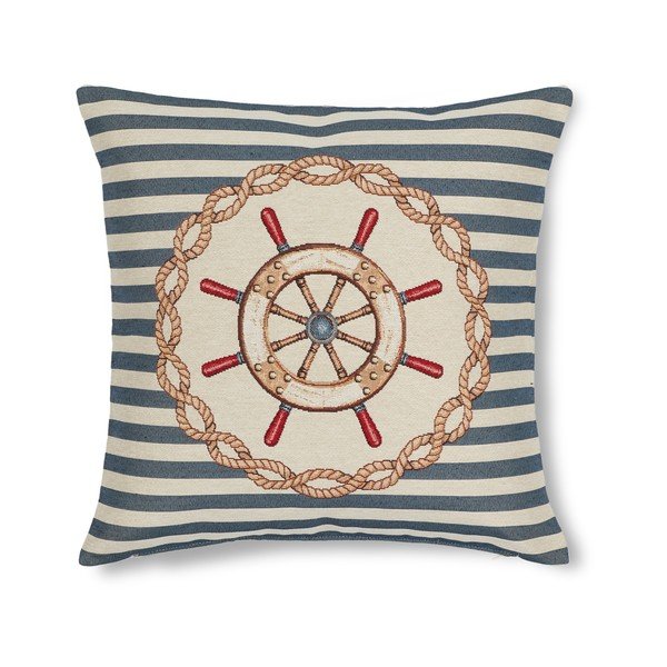 Față de pernă  Maritim Framed Blue, 45x45 cm