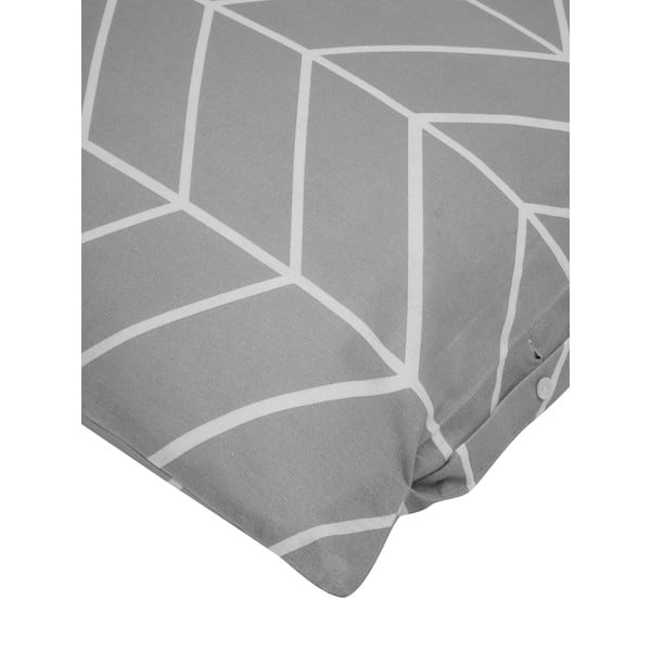 Lenjerie de pat din flanelă Westwing Collection Yule, 200 x 200 cm, gri-image-1