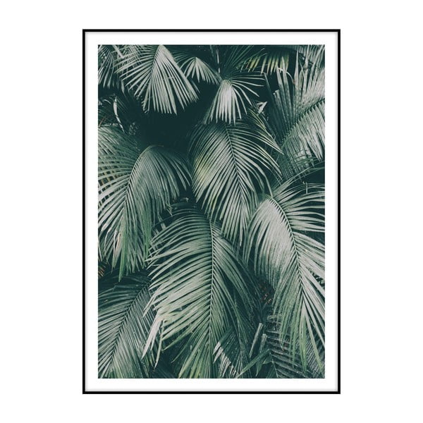 Poster Imagioo Green Palm Leaves, 40 x 30 cm