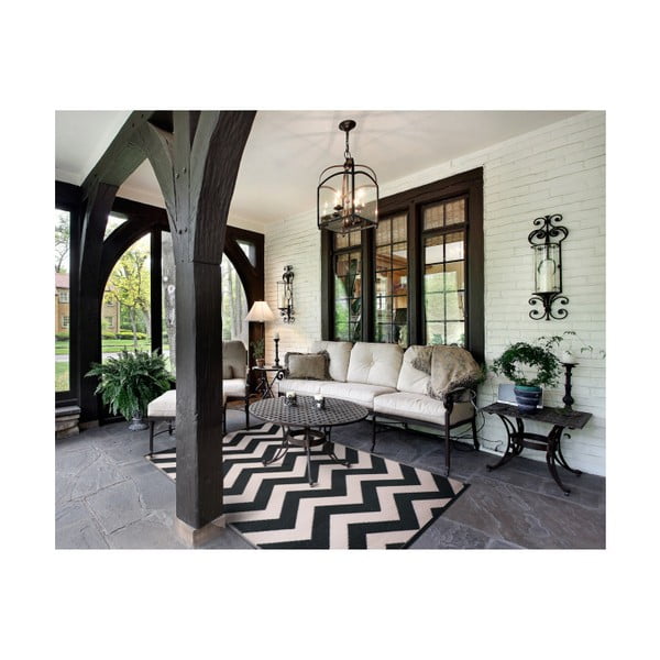 Covor reversibil potrivit și pentru exterior Green Decore Tara, 120 x 180 cm, negru - bej-image-2